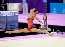 İlk Avropa Oyunlarında bədii gimnastika üzrə təsnifat yarışları keçirilir. Bakı, Azərbaycan, 19 iyun 2015